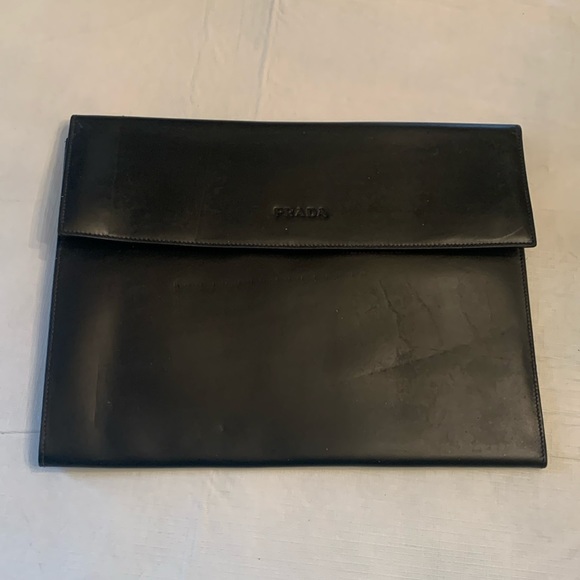 Prada Accessories - Vintage Black Prada Note Pad.